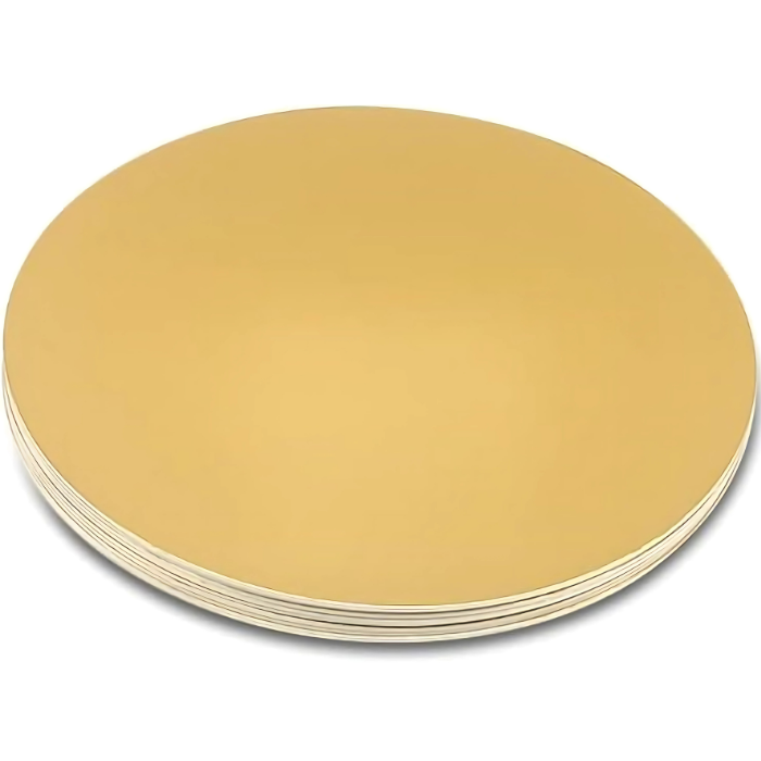 12" Gold Non Stick Cardboard Cake Boards – Non-Sticky Round Cake Base for Parties & Events