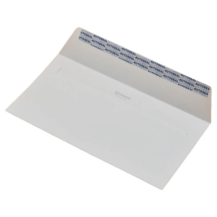 Hispapel Self Seal Envelope 115 x 225 mm, DL with window, White
