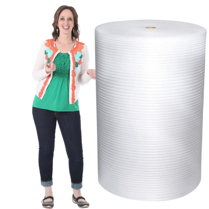 2MM Thick Foam Roll (150 CM TALL x 89 Metres Long) Cushioning Wrap Roll for Packaging