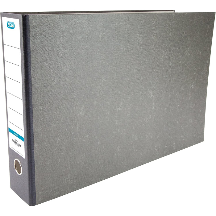 Elba Rado A3 Plastic Heavy Duty Black Lever Arch File, With Internal Pocket, Foolscap Size (8 CM / 3 Inch)