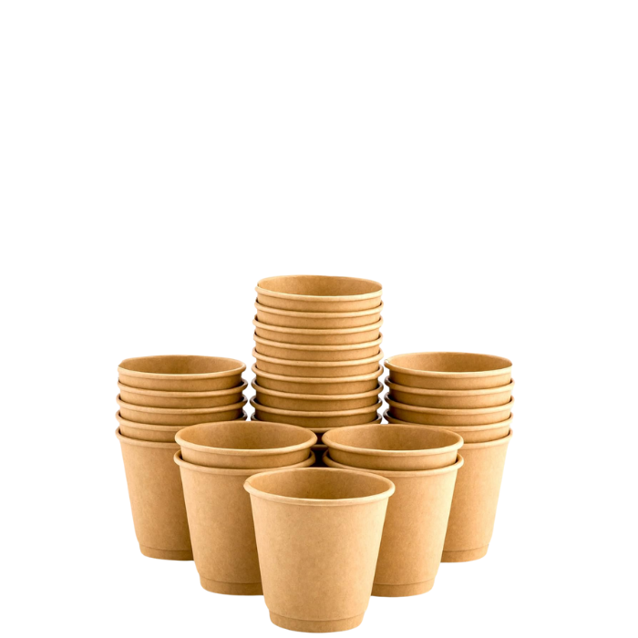 Double Wall Heavy Duty 2.5 Oz Kraft Paper Cups.