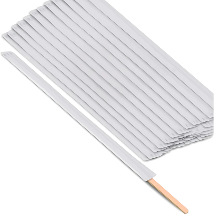 19 CM/7.5 Inches Disposable Wooden Coffee Stirrers Biodegradable Individually Wrapped, Compostable and Earth Friendly.