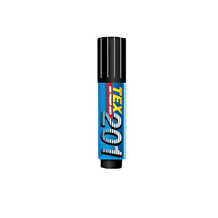 TEX 201 Jumbo 15 mm Chisel Tip Permanent Marker Black