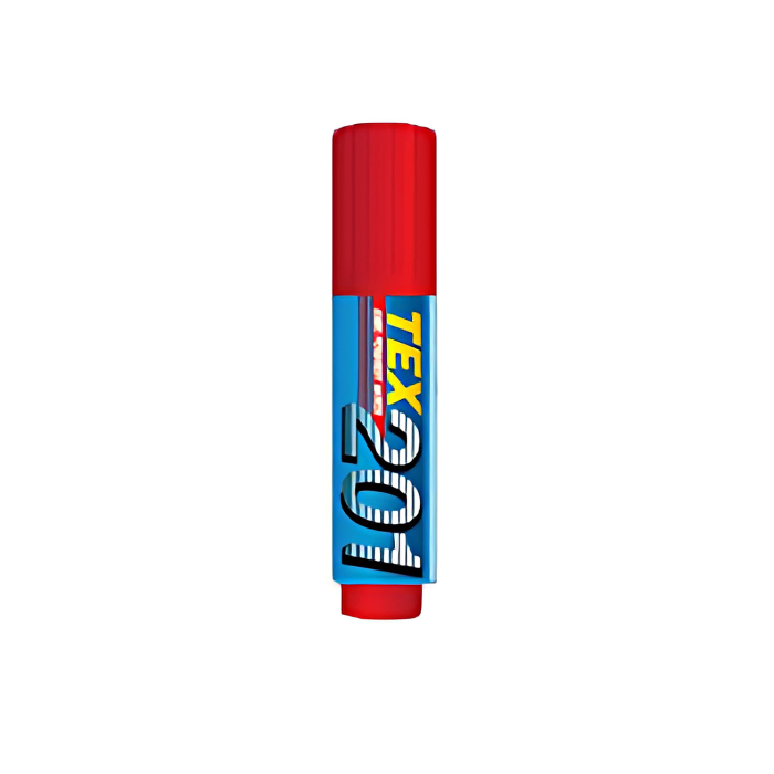TEX 201 Jumbo 15 mm Chisel Tip Permanent Marker Red