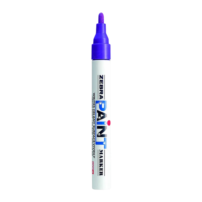 Zebra Paint Marker Purple 3.0 mm Tip Permanent Oil-Based Ink