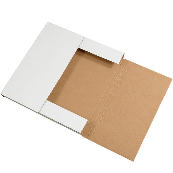White Cardboard Easy-Fold Mailer Boxes (42×32×6 CM)