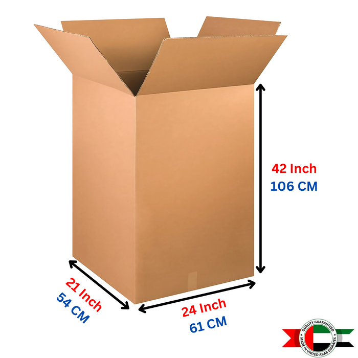 Heavy Duty Cardboard Wardrobe box 24x21x42 inches (61x54x106 cm)