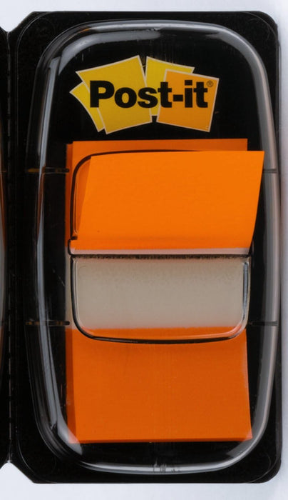 Post-it Flags Dispenser  1/2 x 1.7 in (25.4 x 43.2 mm) Orange Color