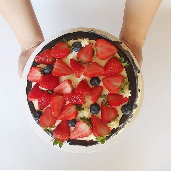 6" Silver Non Stick Cardboard Cake Boards – Non-Sticky Round Cake Base for Parties & Events