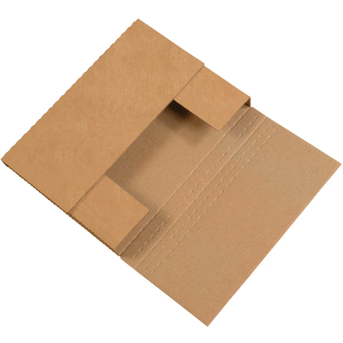 Brown Cardboard Easy-Fold Mailer Boxes (21×15×6 CM)