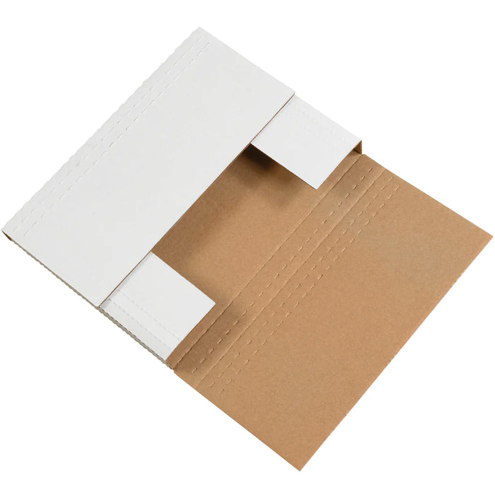 White Cardboard Easy-Fold Mailer Boxes (21×15×6 CM)