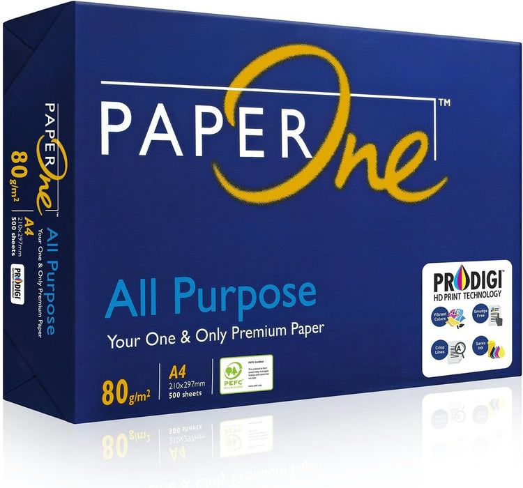 PaperOne™ A4 Size All Purpose Premium Copy Paper, 80 GSM