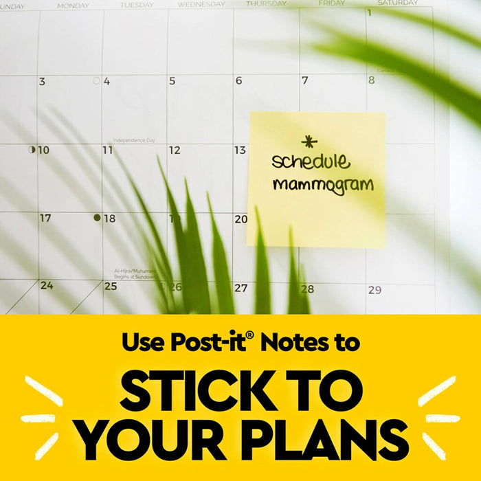 Post-it Mini Sticky Notes, 1.5 x 2 in (38 x 50 mm), 12 Pads Pack