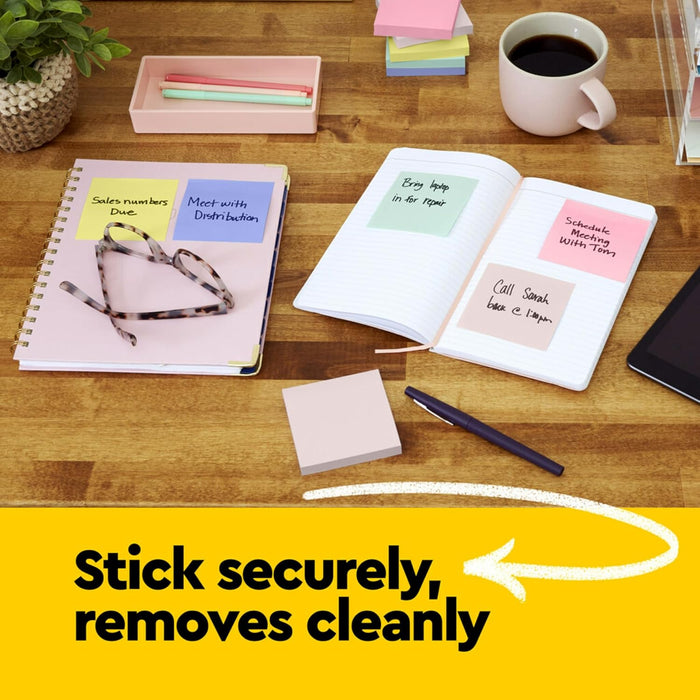 Post-it Mini Sticky Notes, 1.5 x 2 in (38 x 50 mm), 12 Pads Pack
