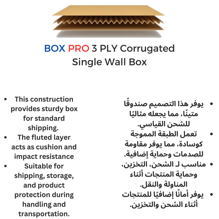 Standard 3 Ply Cardboard boxes 12x9x10 Inches (31x23x25 cm)