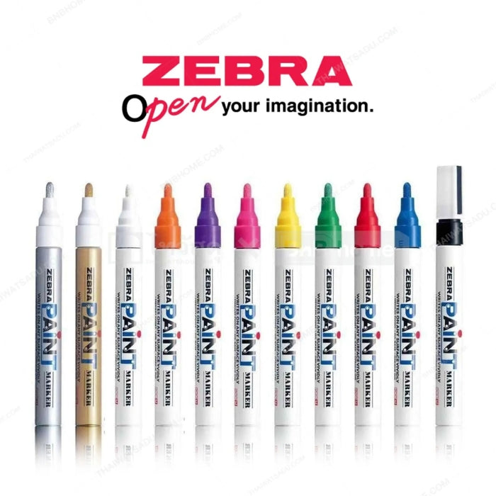 Zebra Paint Marker Purple 3.0 mm Tip Permanent Oil-Based Ink