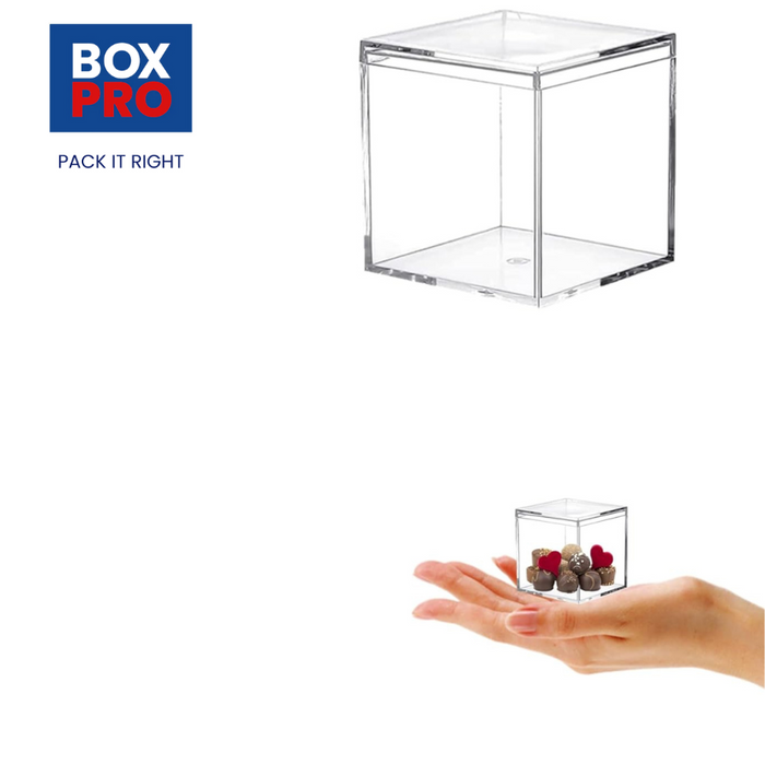Acrylic Box Clear Boxes with Lid 45x45x45 mm