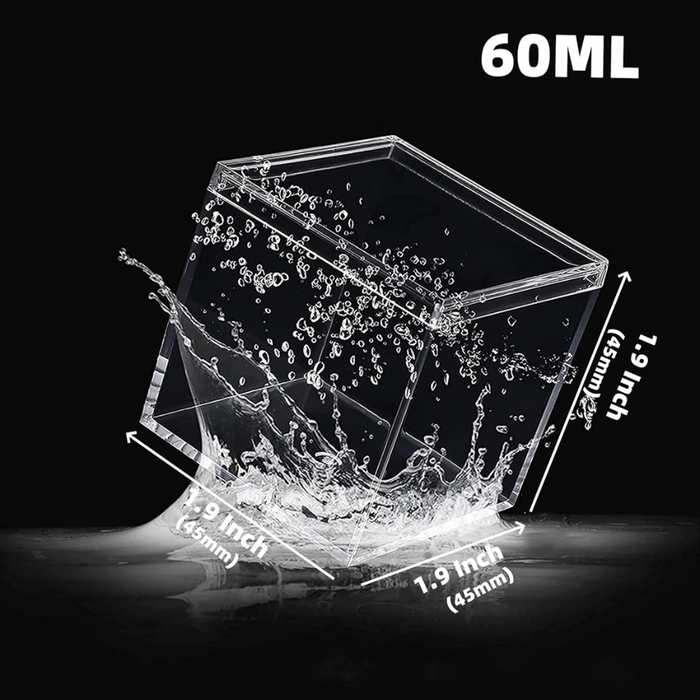 Acrylic Box Clear Boxes with Lid 45x45x45 mm