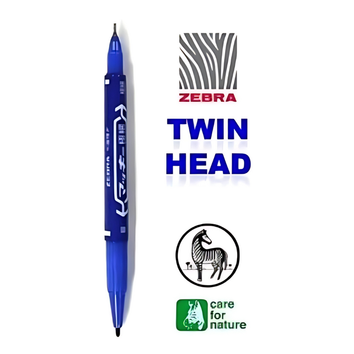 Zebra Mckee Ultra Fine Dual Tip Oil-Based Markers Permanent – 0.3 mm & 1.0 mm – Yellow Color