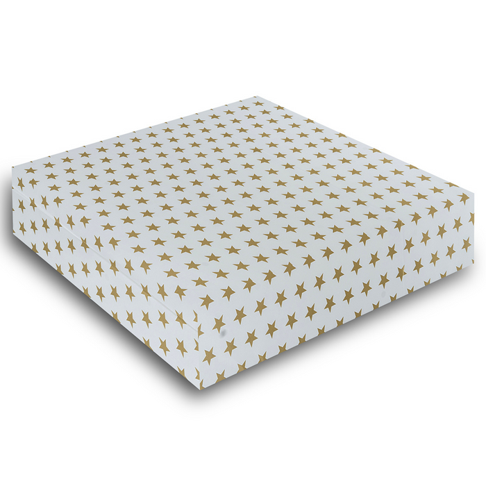 Gift Wrapping Paper Sheets – Gold Star Design 70 x 45 cm 80 GSM
