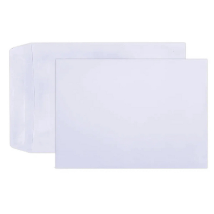 Hispapel Envelope 254 x 177 mm, 10 x 7 inches, B5, 100GSM, White