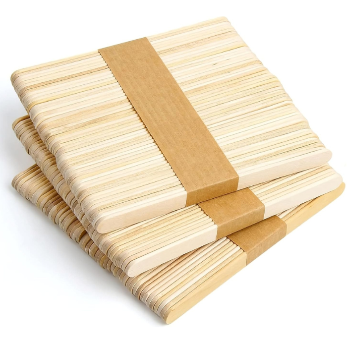 11.4 CM/4.5 Inches Wooden Ice Cream Sticks, Compostable and Earth Friendly