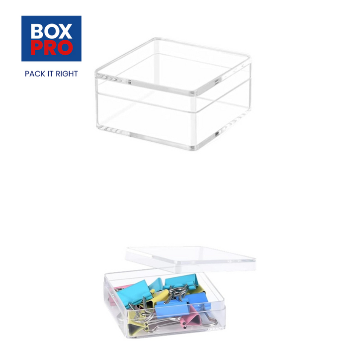 Acrylic Box Clear Boxes with Lid 100x100x60 mm