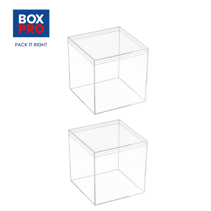 Acrylic Box Clear Boxes with Lid 120x120x120 mm