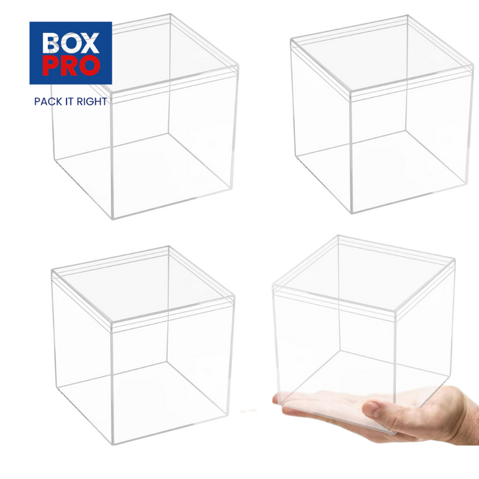 Acrylic Box Clear Boxes with Lid 150x150x150 mm