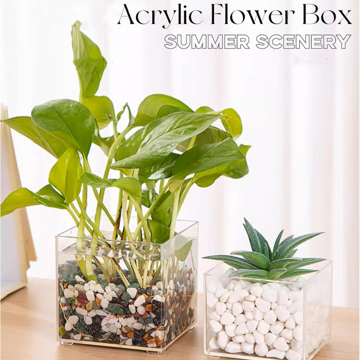 Acrylic Box Clear Boxes with Lid 150x150x150 mm