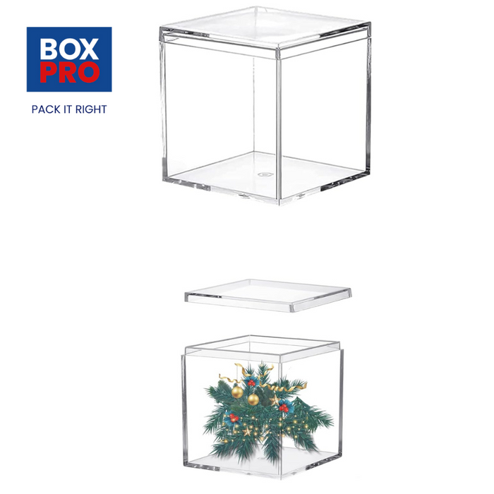 Acrylic Box Clear Boxes with Lid 55x55x55 mm