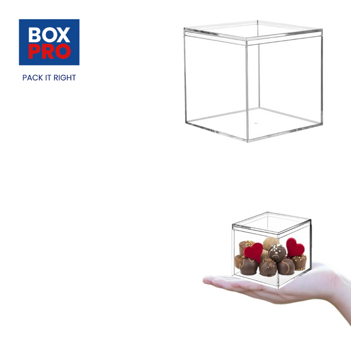 Acrylic Box Clear Boxes with Lid 60x60x60 mm