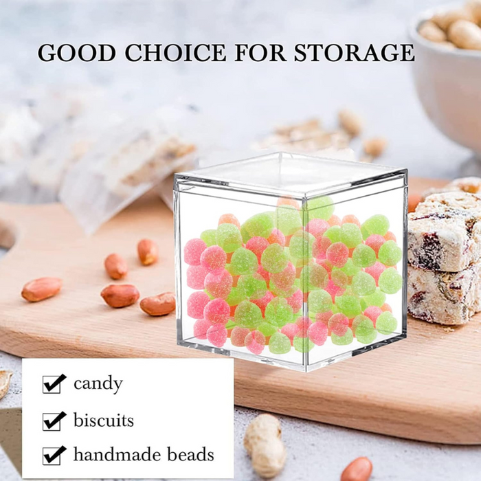 Acrylic Box Clear Boxes with Lid 60x60x60 mm