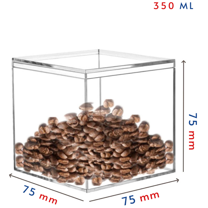 Acrylic Box Clear Boxes with Lid 75x75x75 mm