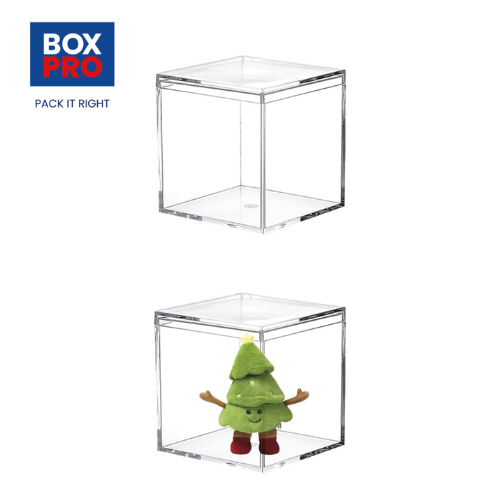 Acrylic Box Clear Boxes with Lid 80x80x80 mm
