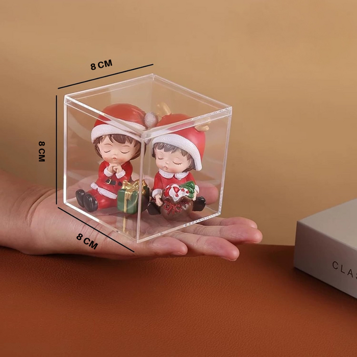 Acrylic Box Clear Boxes with Lid 80x80x80 mm