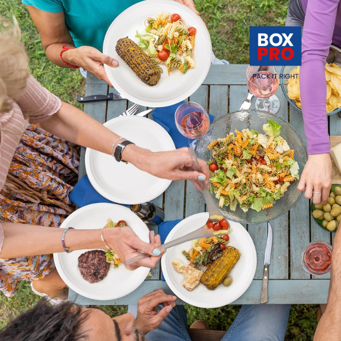 10 Inch Biodegradable Bagasse Heavy-Duty Plates
