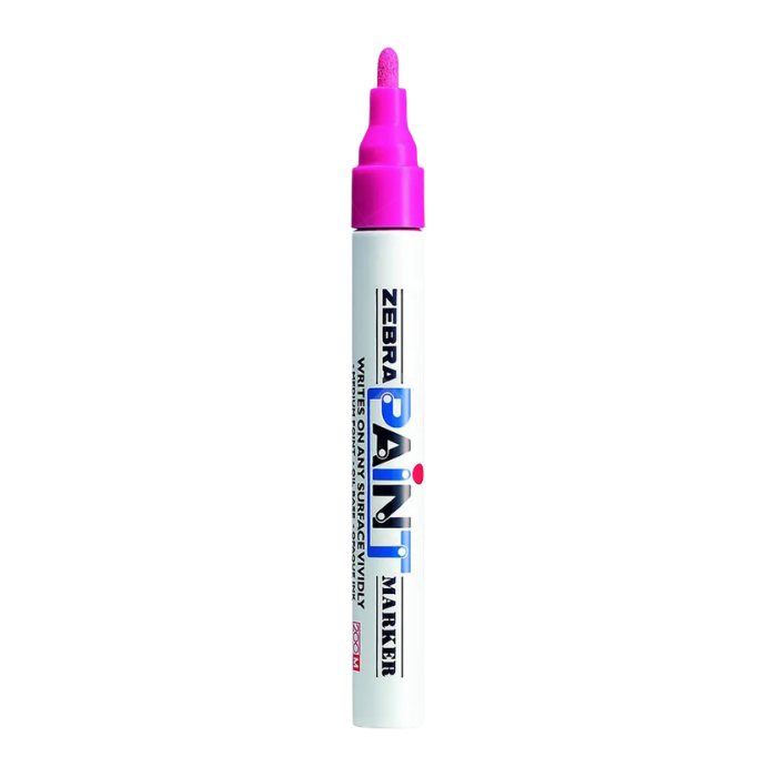 Zebra Paint Marker Pink 3.0 mm Tip Permanent Oil-Based Ink